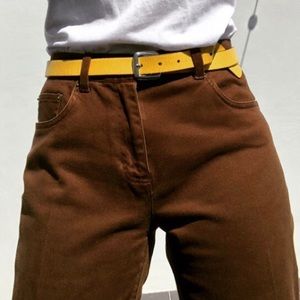 ⚡️ BANANA REPUBLIC YELLOW GENUINE LEATHER BELT ⚡️